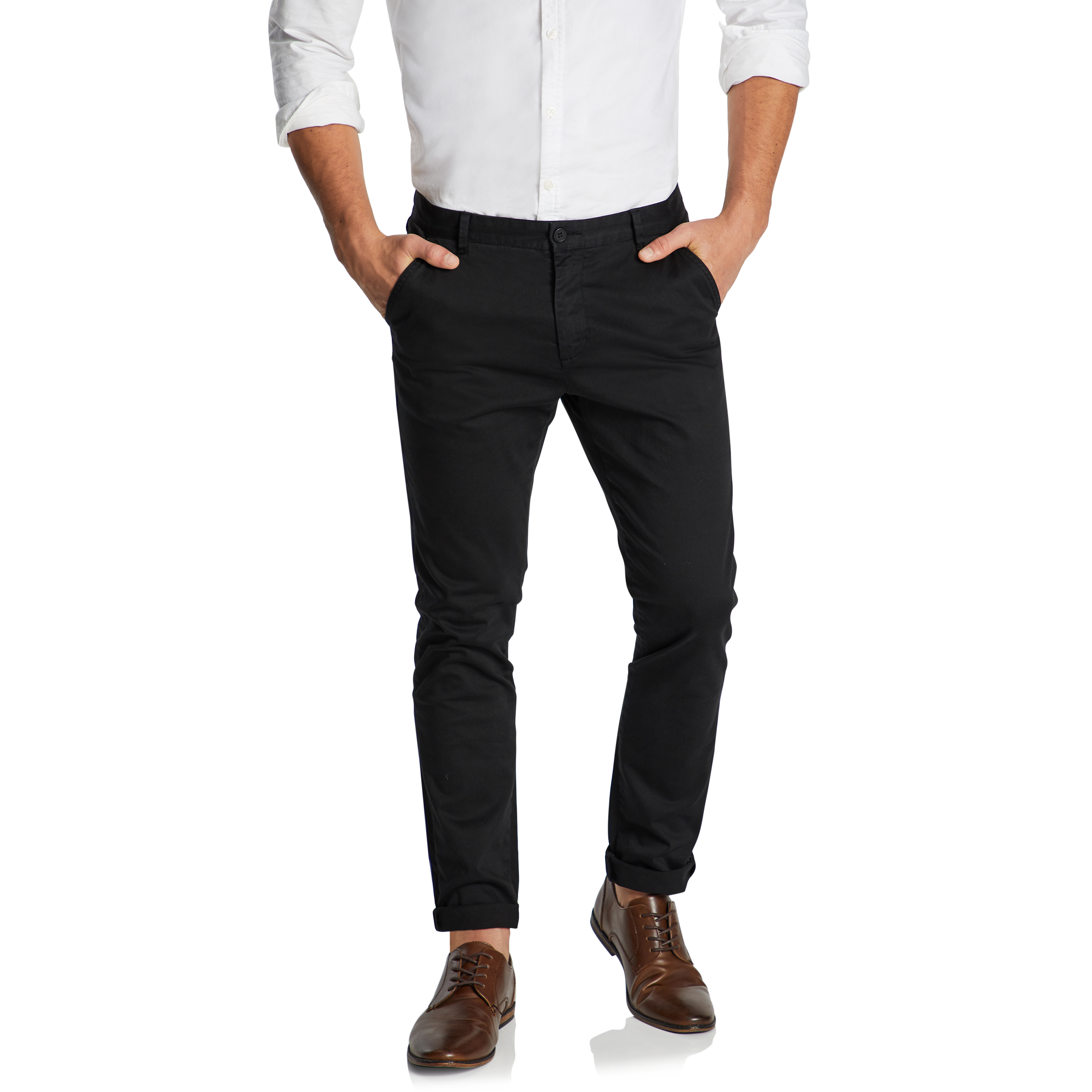 Travel Chino in Black | 7 For All Mankind